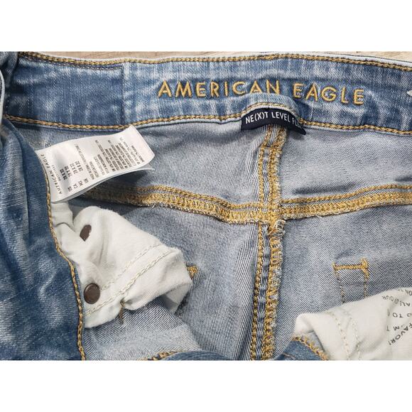 American Eagle Next Level Flex Light Washed Skinny Leg Jeans | Size 28x32 - Picture 3 of 6